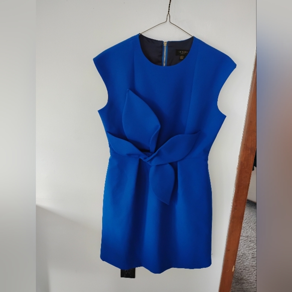 Ted Baker Royal Blue Mini Dress with Bow